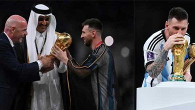 صورة ميسي أفضل لاعب في مونديال قطر 2022